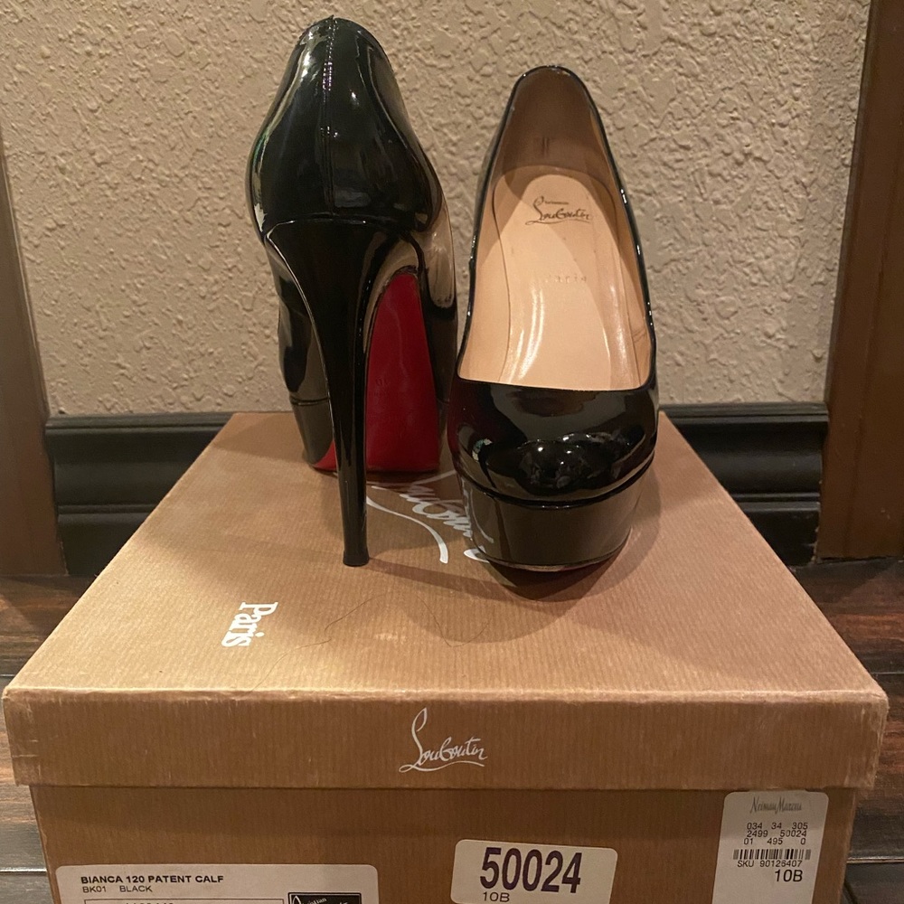 Christian Louboutin Bianca Black Parent leather Size 40